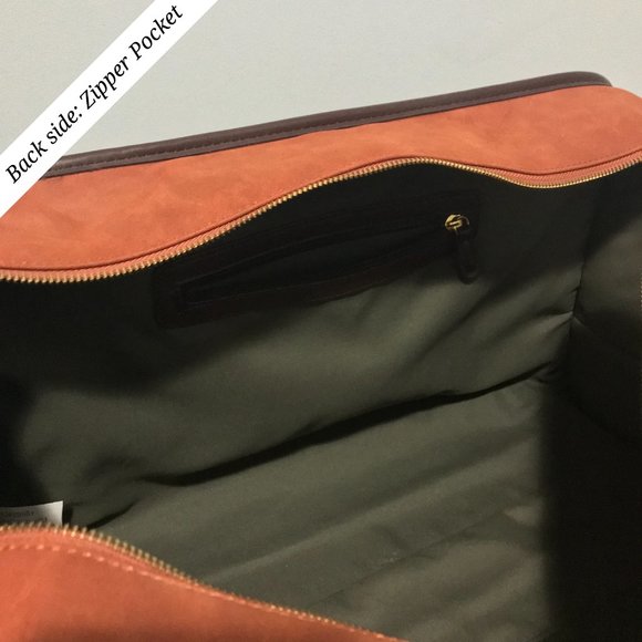 Adrienne Vittadini Duffle Bag (British Tan: AV-1802: Fuax Suede) *Never Used - Picture 9 of 16